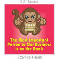 Chinese New Year/2016/Monkey Hand Mirror (2.5" Square)